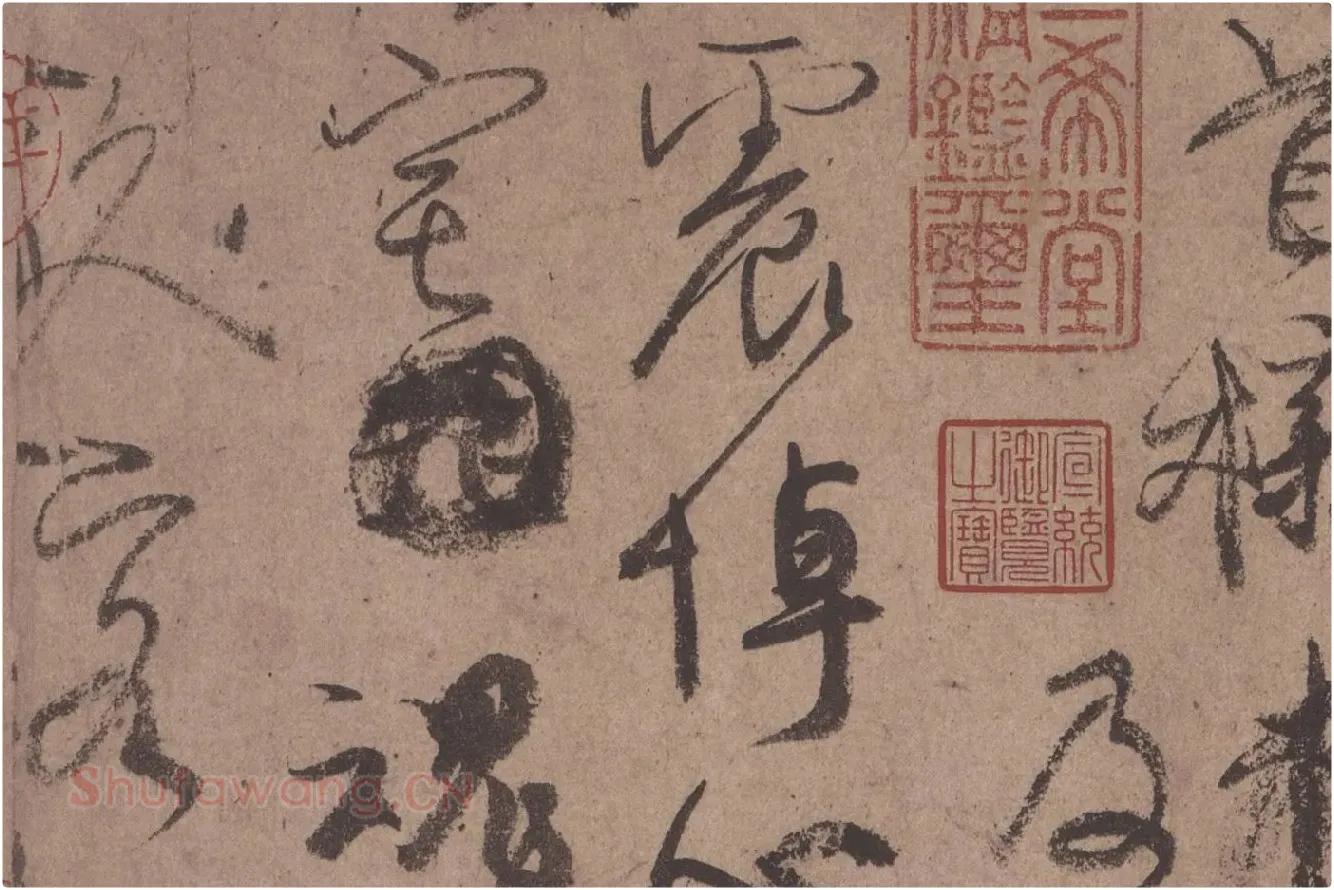 颜真卿行书《祭姪文稿》高清大图局部细节 (9)