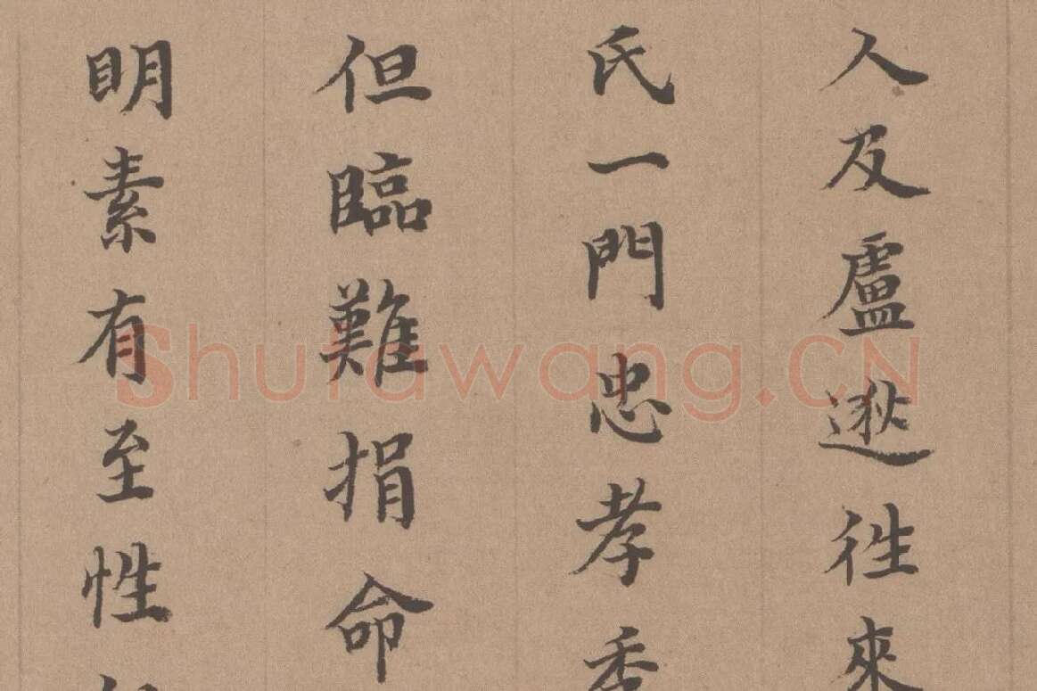 徐乾学书法《小楷书题跋颜真卿祭姪文稿》局部 (3)
