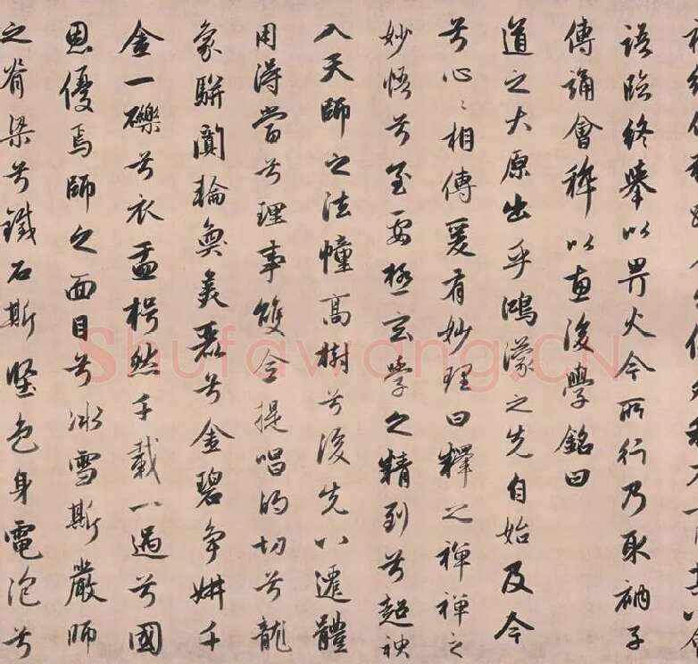 赵孟頫行书《灵隐大川济禅师塔铭》长卷_02
