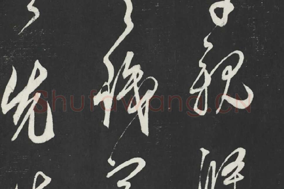 鲜于枢《行草真迹》墨拓字帖局部 (6)