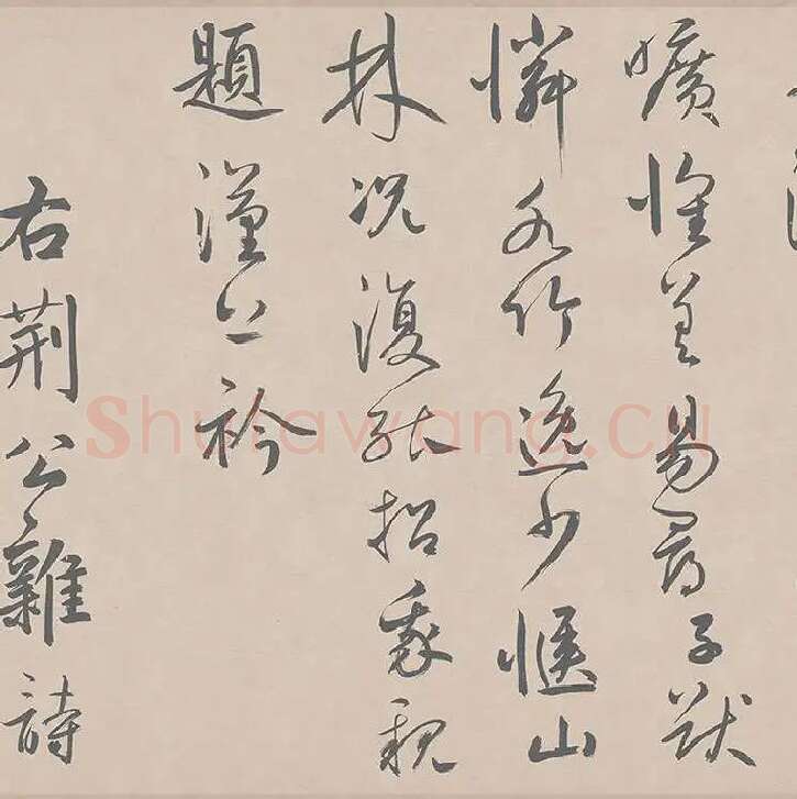 鲜于枢行草书《王安石杂诗卷》_08