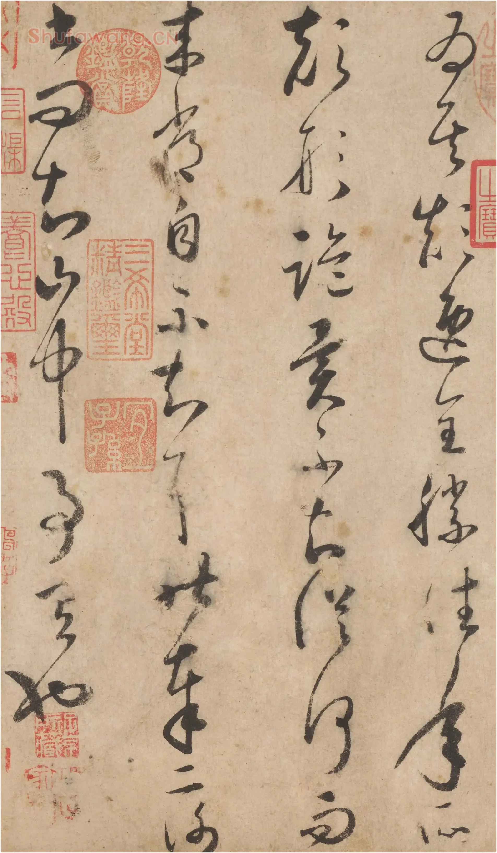 《怀素论书帖》局部