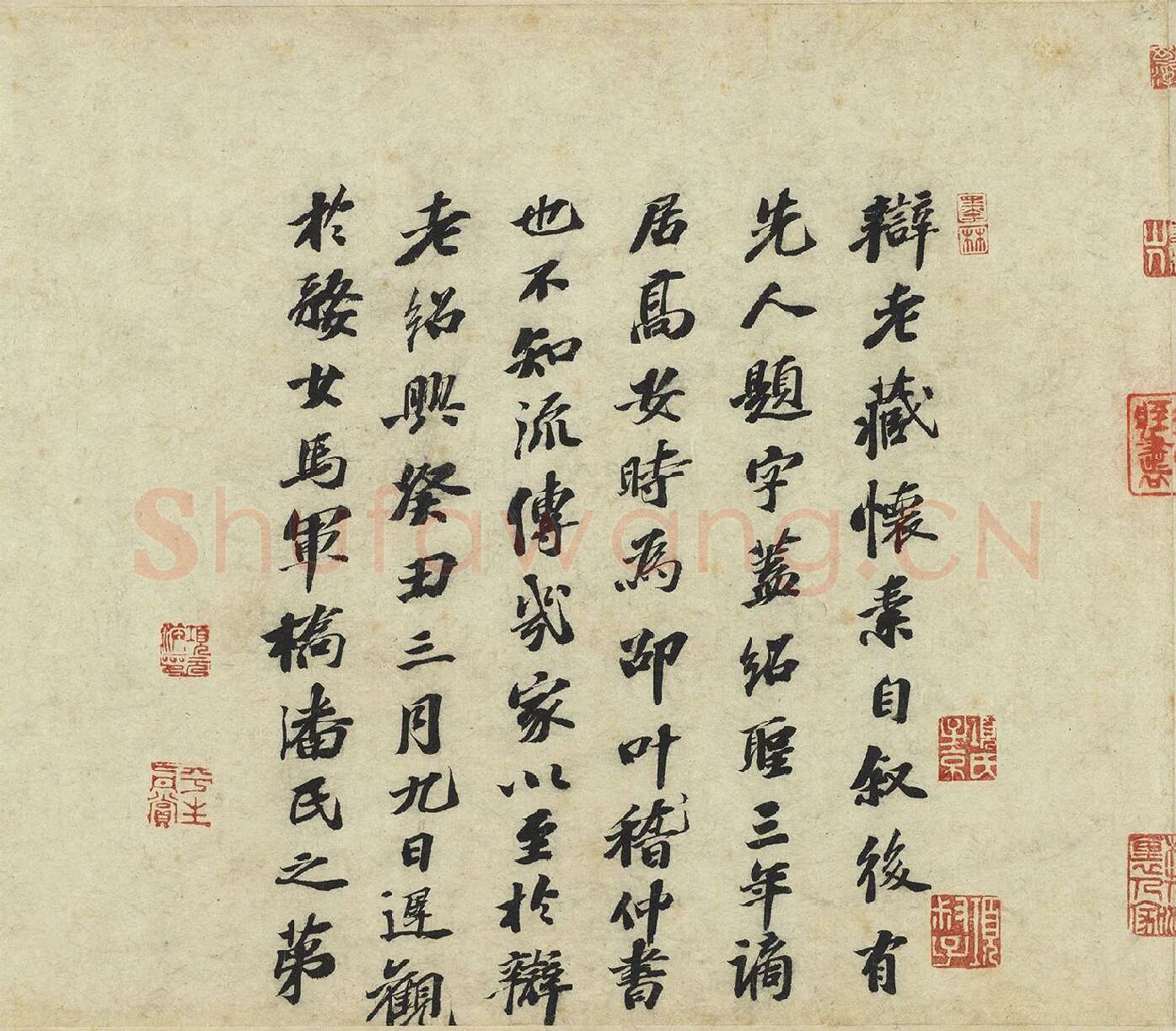 苏迟行书《题跋怀素自叙帖》