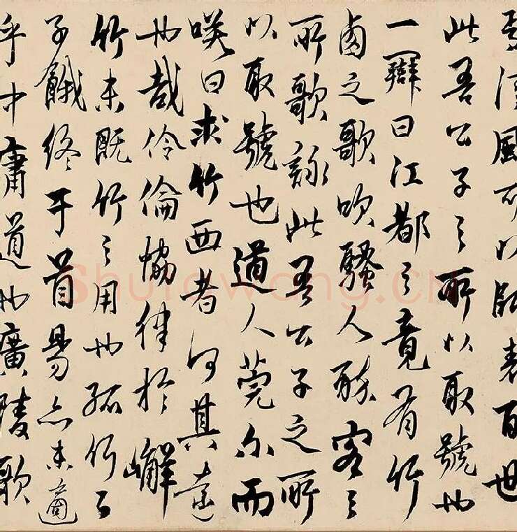 杨维桢行书《竹西草堂记题卷》_06