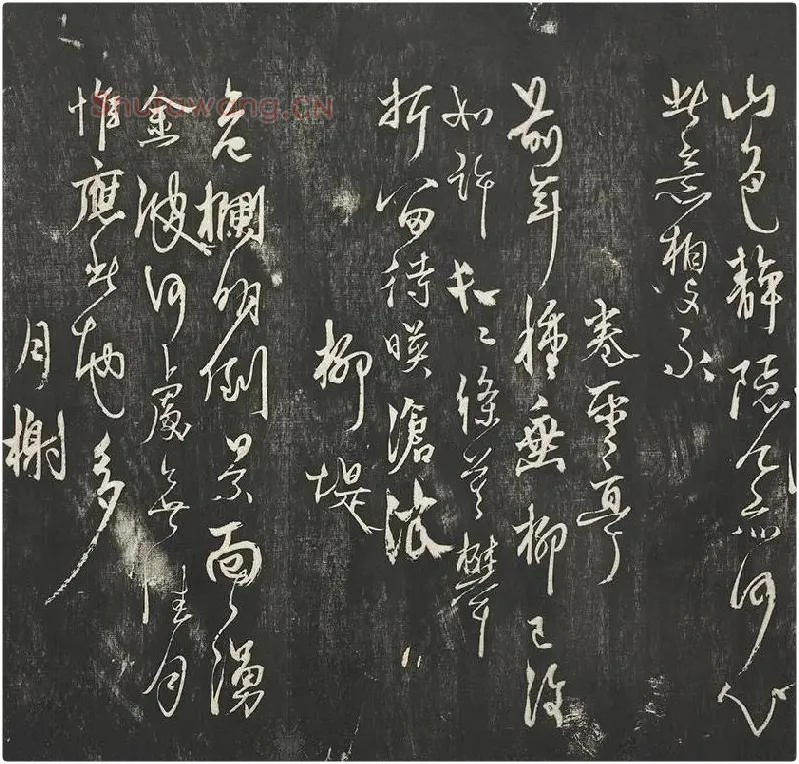 杨维祯墨拓行草书字帖《书张南轩城南诗》_08
