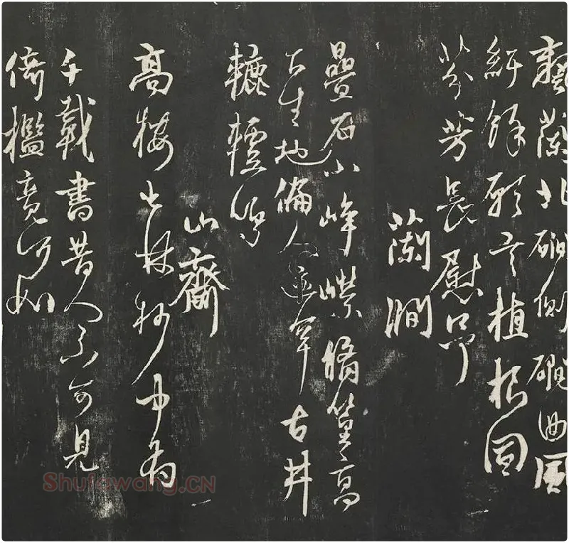 杨维祯墨拓行草书字帖《书张南轩城南诗》_10