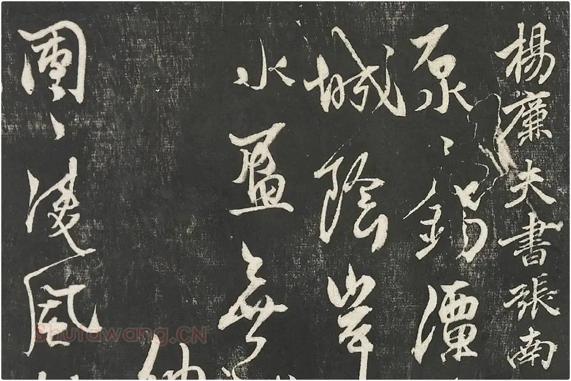 杨维桢行草书《书张南轩城南诗》局部 (1)