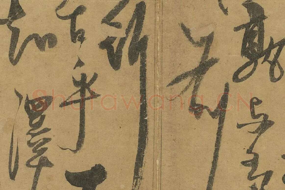 杨维桢草书册页《书跋语册》局部 (5)