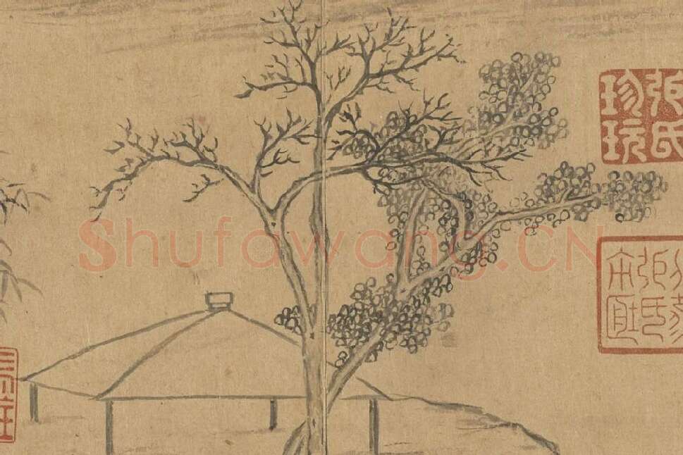 王羲之《快雪时晴帖》册局部 (7)