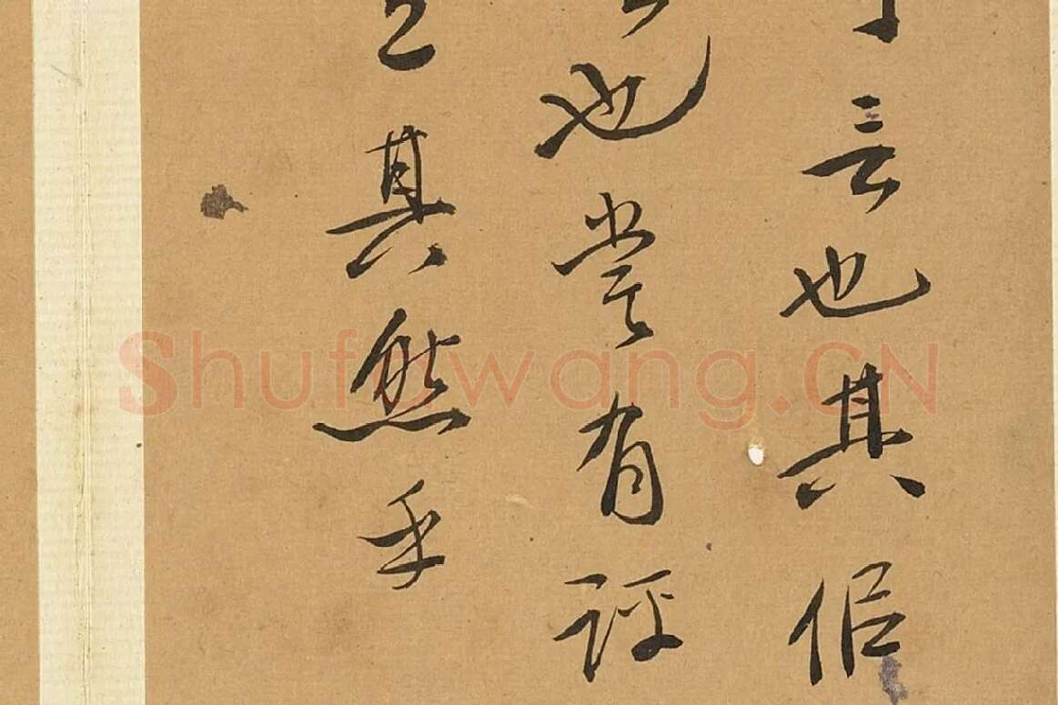徐渭行书册页《诗帖并书评》局部 (8)