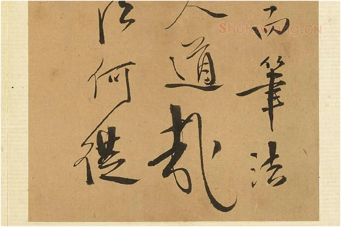 徐渭行书册页《诗帖并书评》局部 (10)