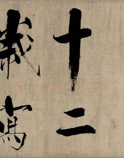 张即之行书《双松图歌》_06