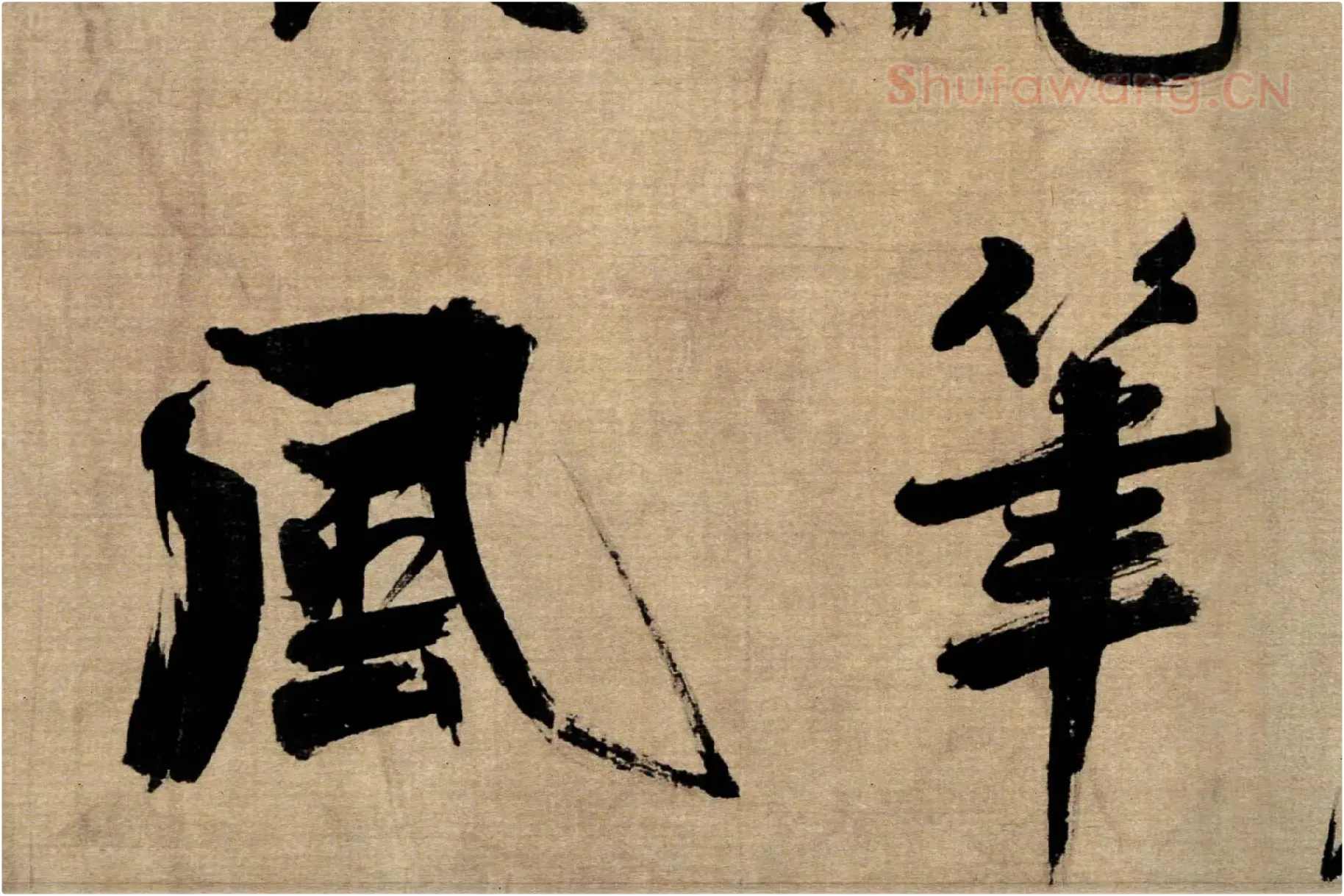 张即之行书《双松图歌》局部 (2)