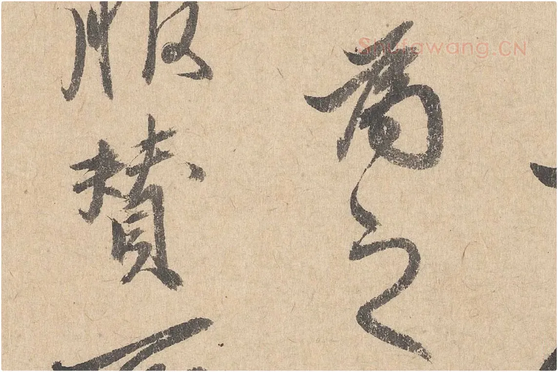 司马垔行草书法《跋道服赞》局部 (5)