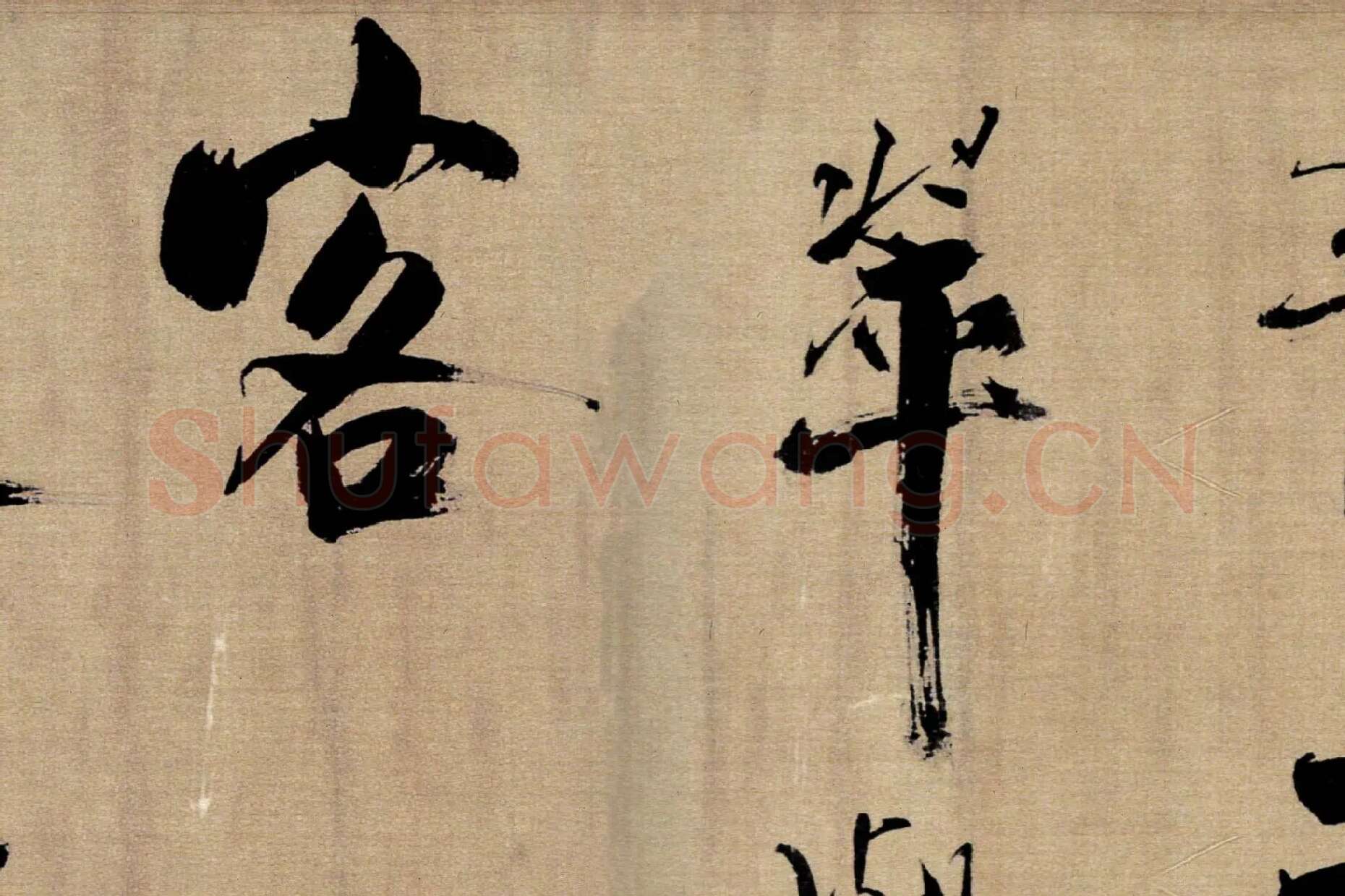 张即之行书《双松图歌》局部 (8)