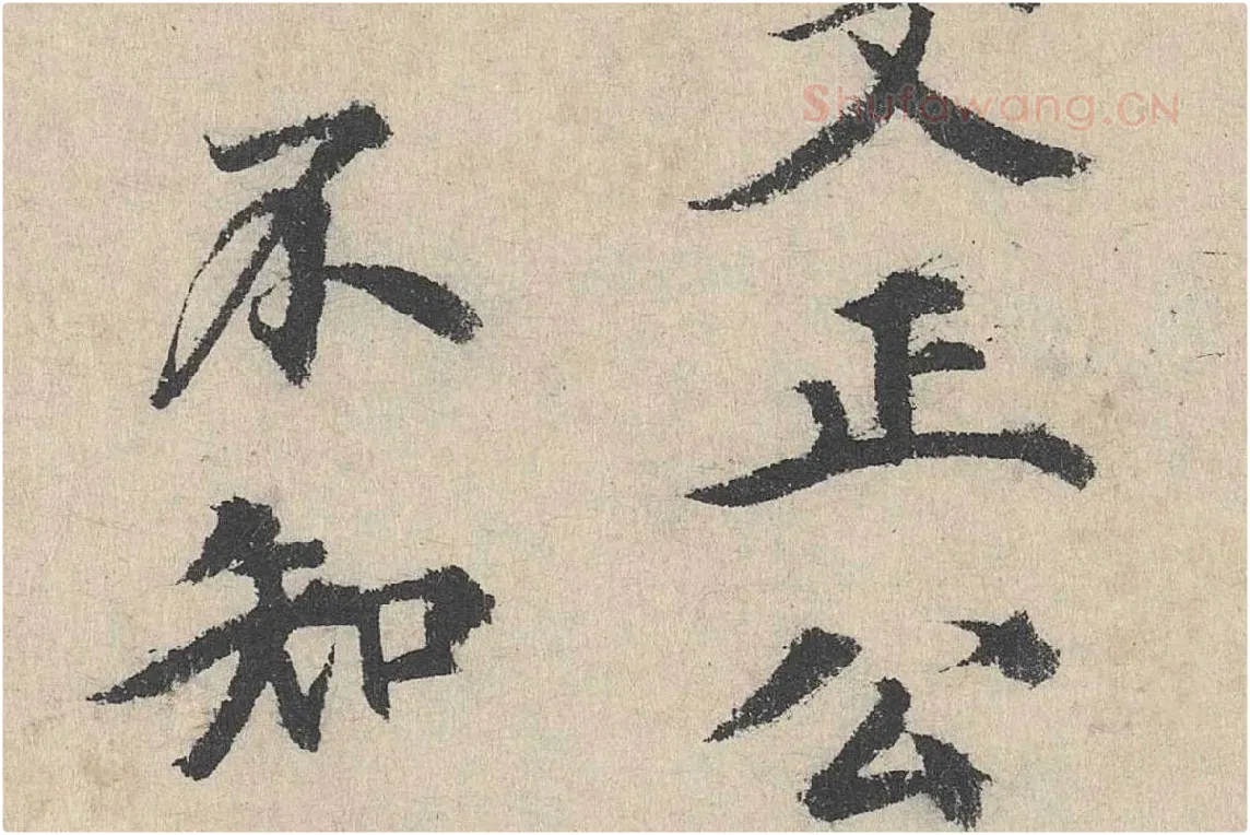 明代·刘魁行楷书《跋道服赞》局部 (6)