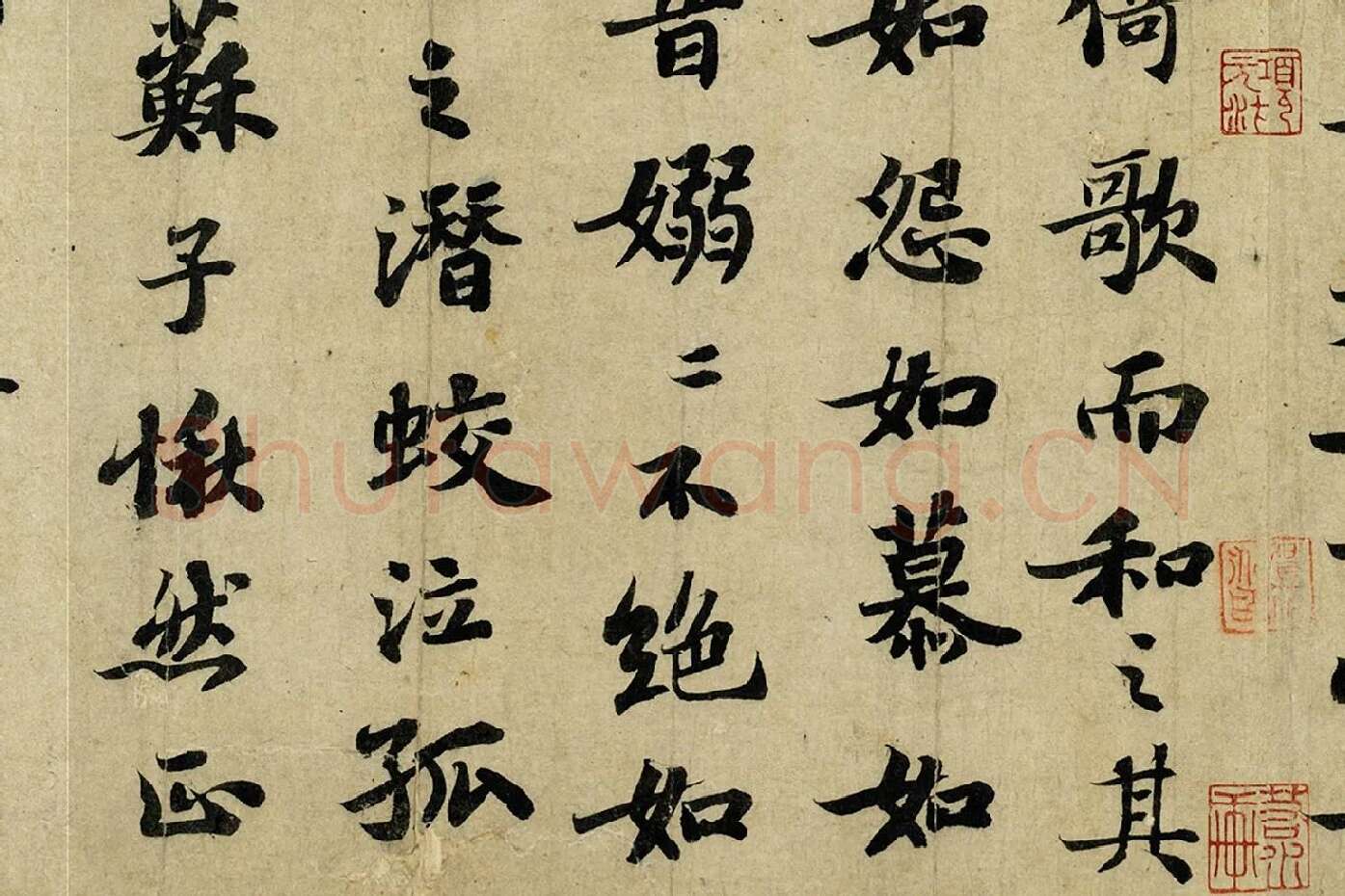 苏轼行楷书《前赤壁赋》高清局部 (4)