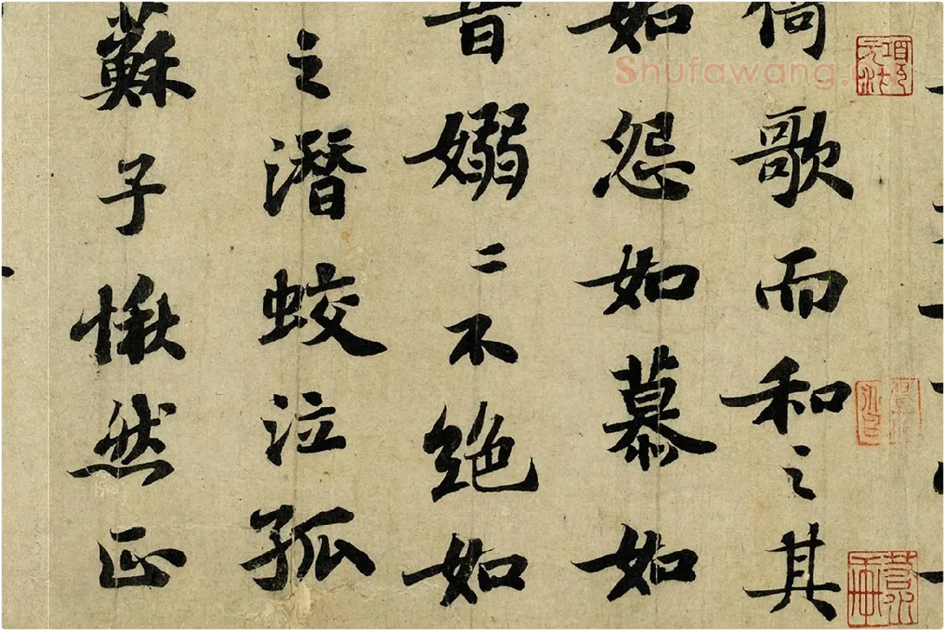 苏轼行楷书《前赤壁赋》高清局部 (4)