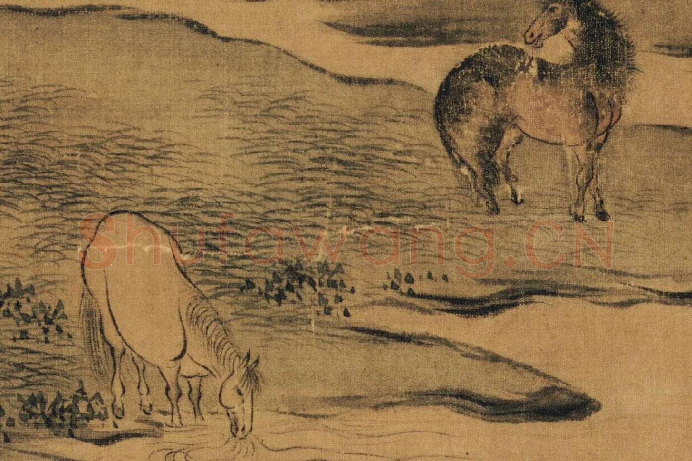 赵构书马和之画《鲁颂三篇》局部 (5)