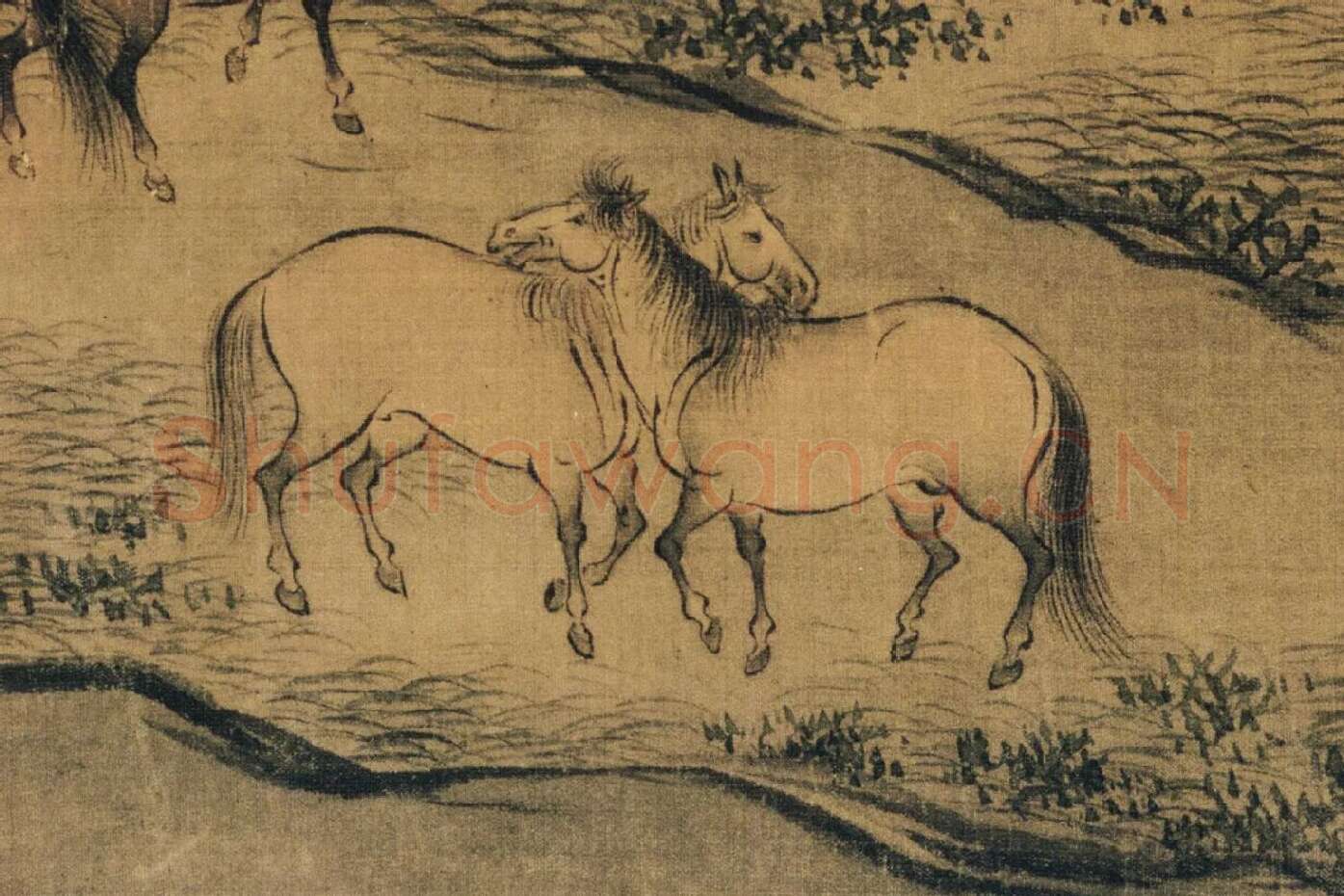 赵构书马和之画《鲁颂三篇》局部 (6)
