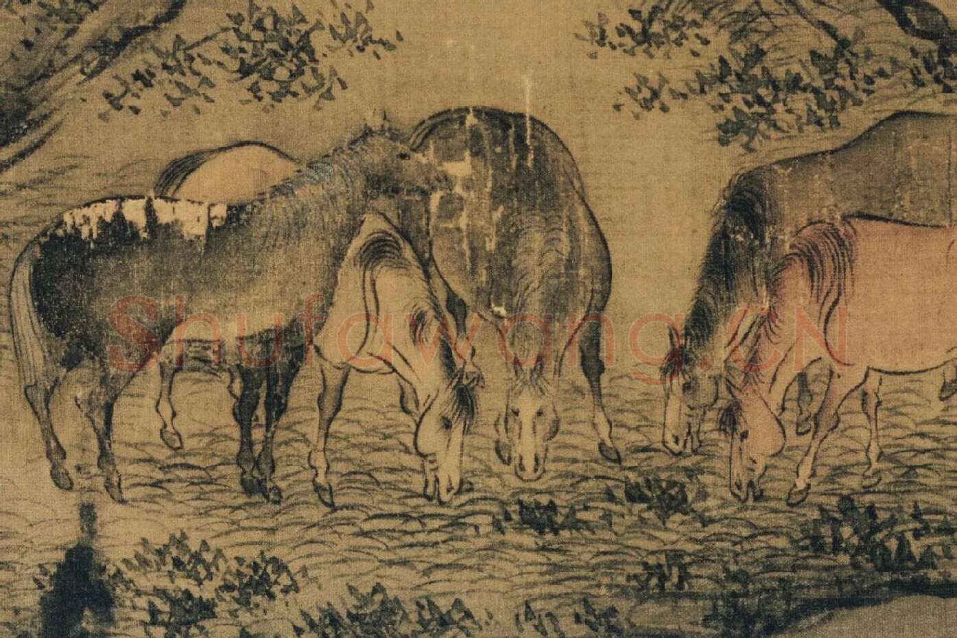 赵构书马和之画《鲁颂三篇》局部 (7)