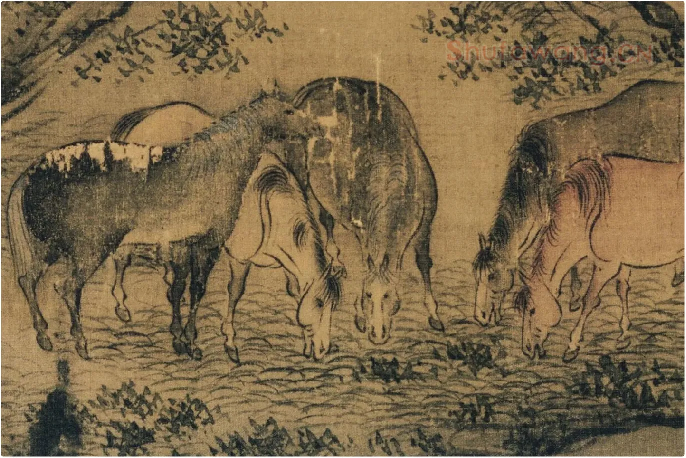 赵构书马和之画《鲁颂三篇》局部 (7)
