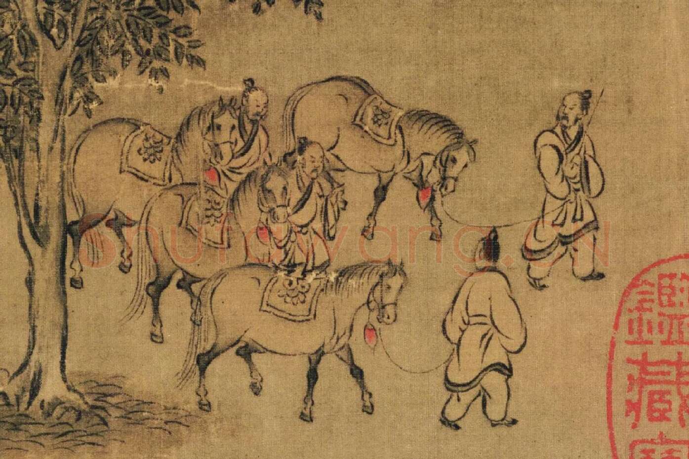 赵构书马和之画《鲁颂三篇》局部 (10)