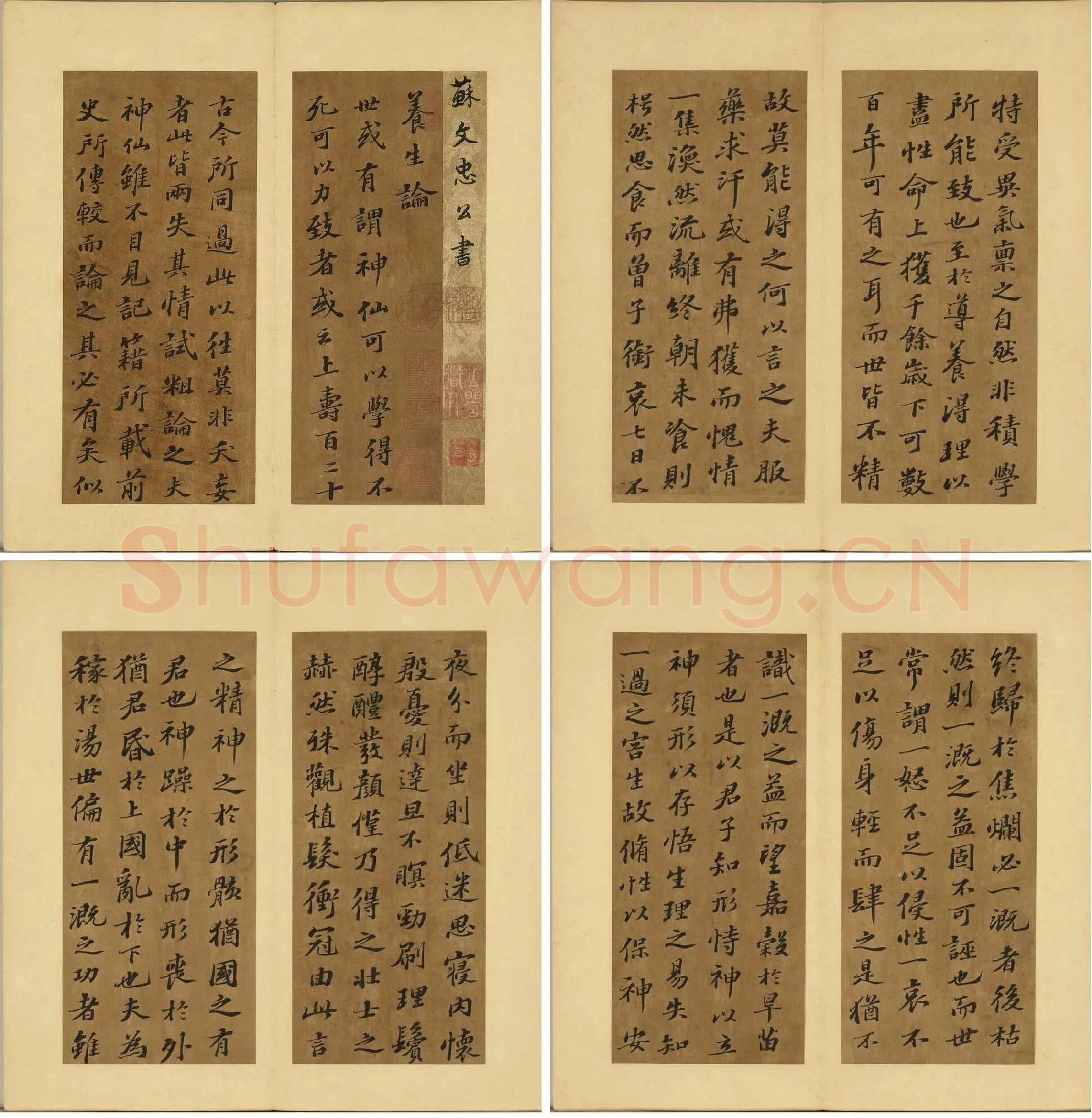 苏轼行楷书《养生论》_01