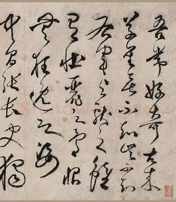 张弼草书《怀素上人草书歌卷》_19