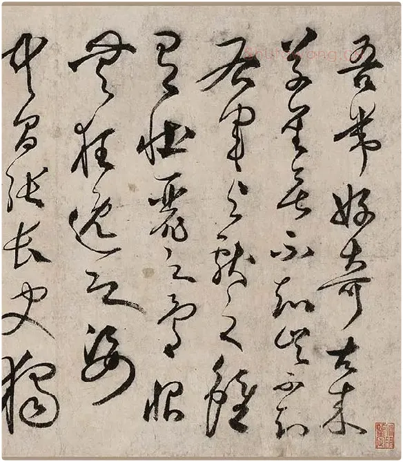 张弼草书《怀素上人草书歌卷》_19