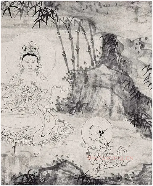 王绂《画观音书金刚经合璧卷》_29