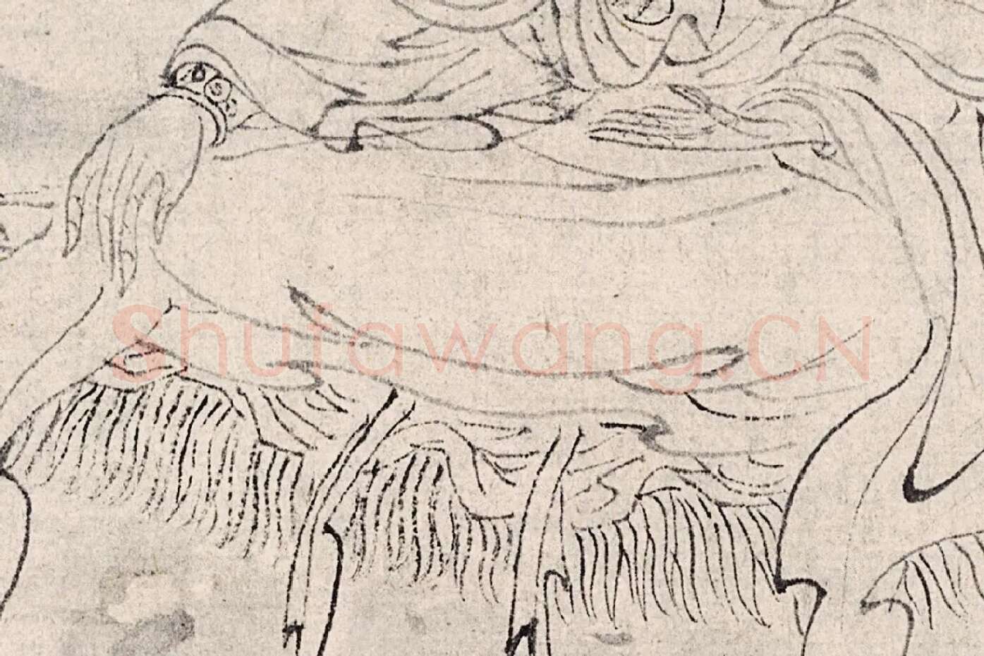 王绂《画观音书金刚经合璧卷》高清大图局部 (2)
