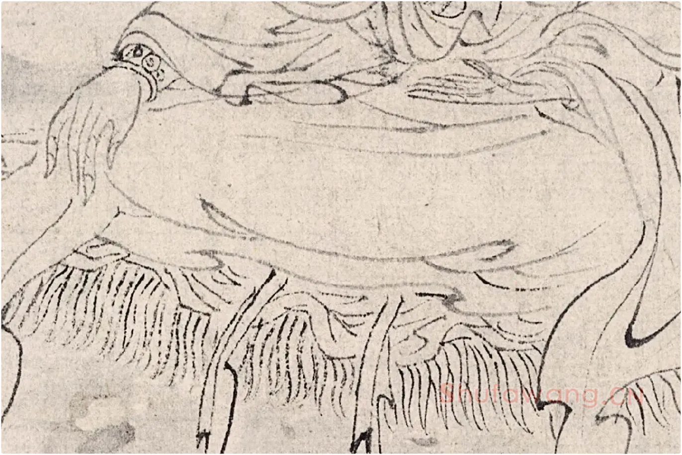 王绂《画观音书金刚经合璧卷》高清大图局部 (2)