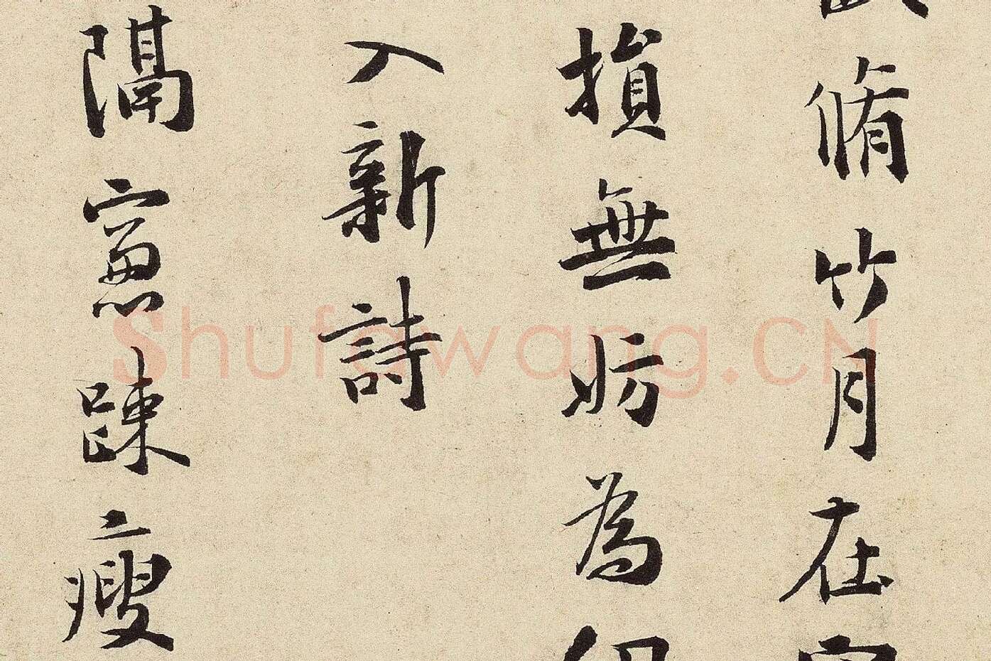 杨无咎行书​《​柳梢青·梅花十首》高清大图局部 (6)