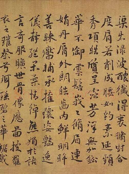祝允明行楷书《洛神赋》_09