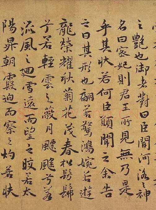 祝允明行楷书《洛神赋》_10