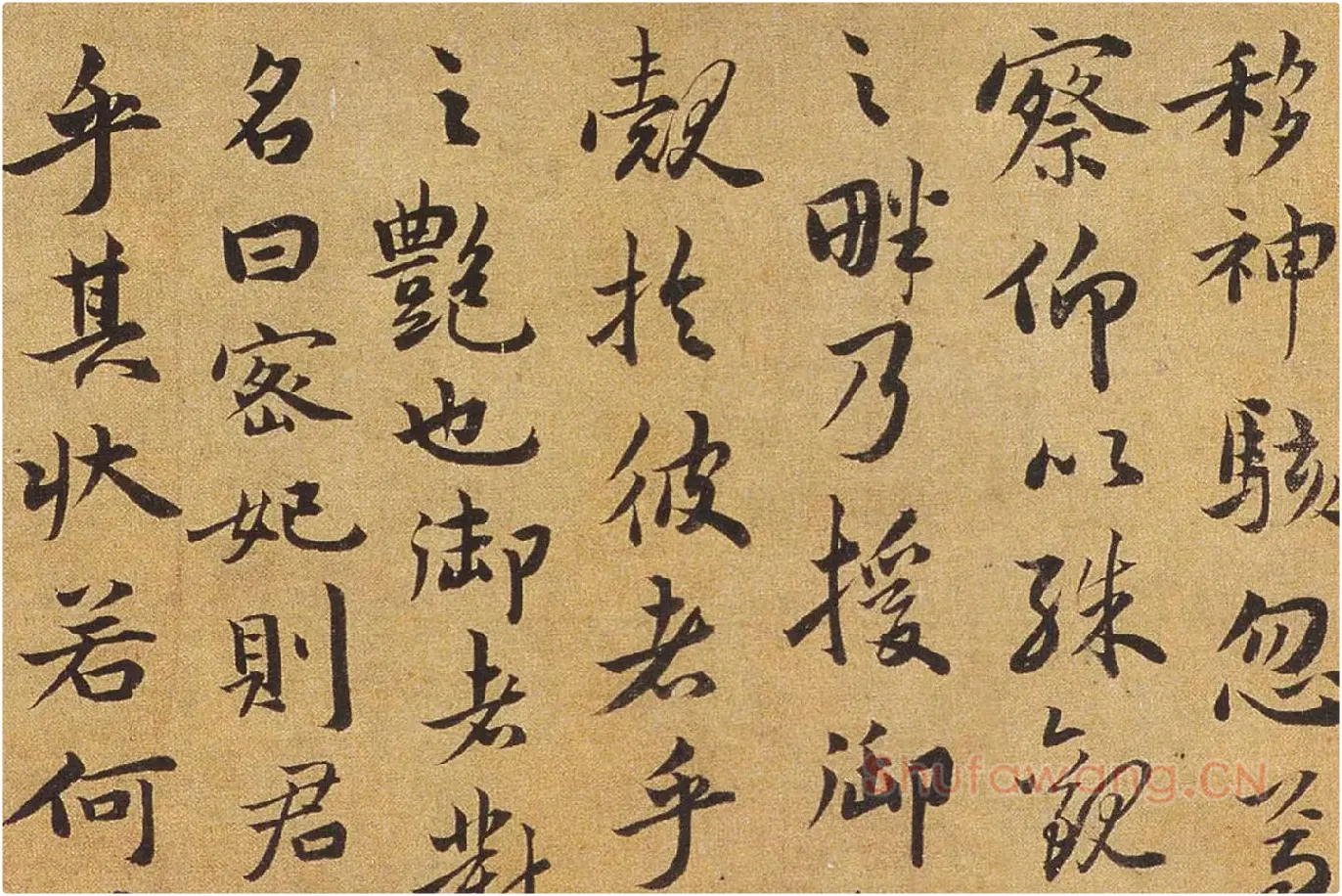 祝允明行楷书《洛神赋》局部 (2)