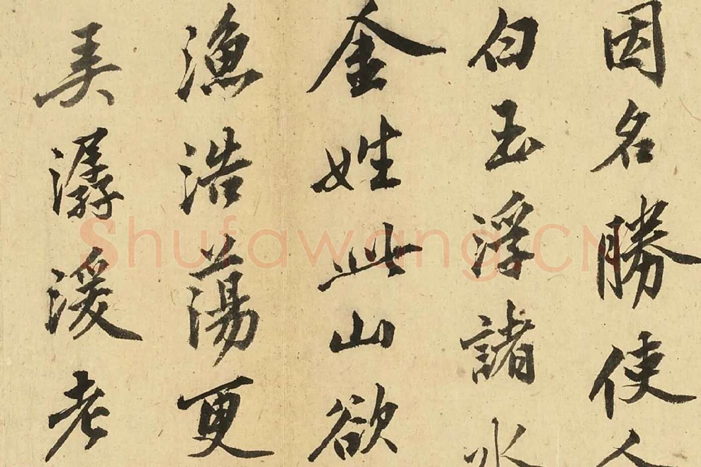 沈周行书《自书诗册》局部 (7)