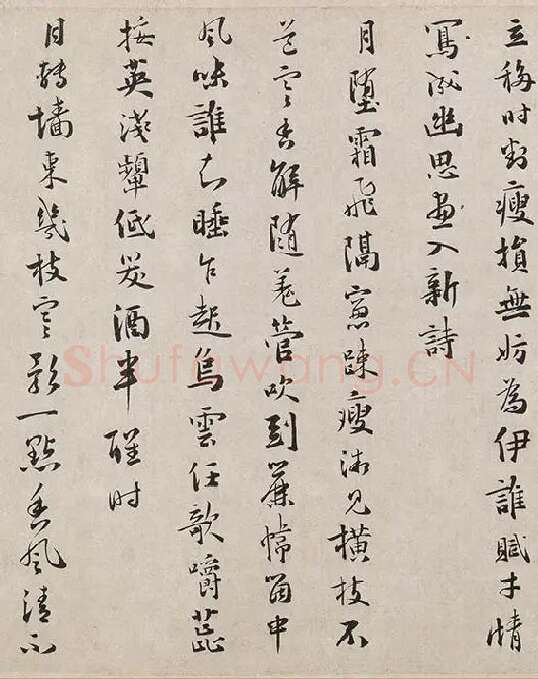 吴镇书画合璧图《墨梅图卷》_05