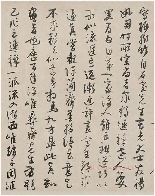 吴镇书画合璧图《墨梅图卷》_10