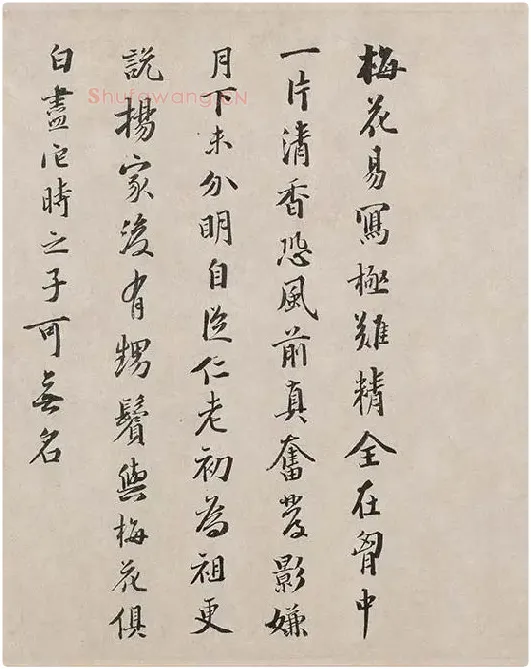 吴镇书画合璧图《墨梅图卷》_14