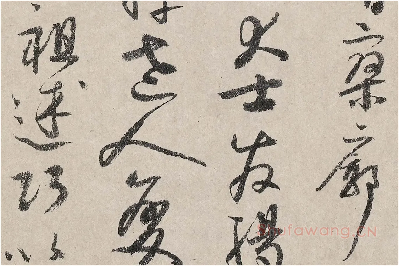 吴镇书画合璧图《墨梅图卷》高清大图局部 (5)