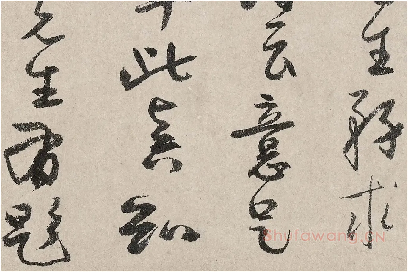 吴镇书画合璧图《墨梅图卷》高清大图局部 (8)