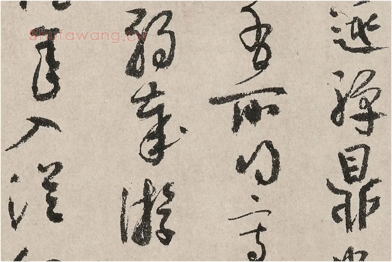 吴镇书画合璧图《墨梅图卷》高清大图局部 (10)