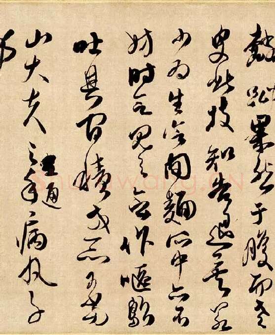 傅山草书《贺毓青丈五十二得子诗》_02