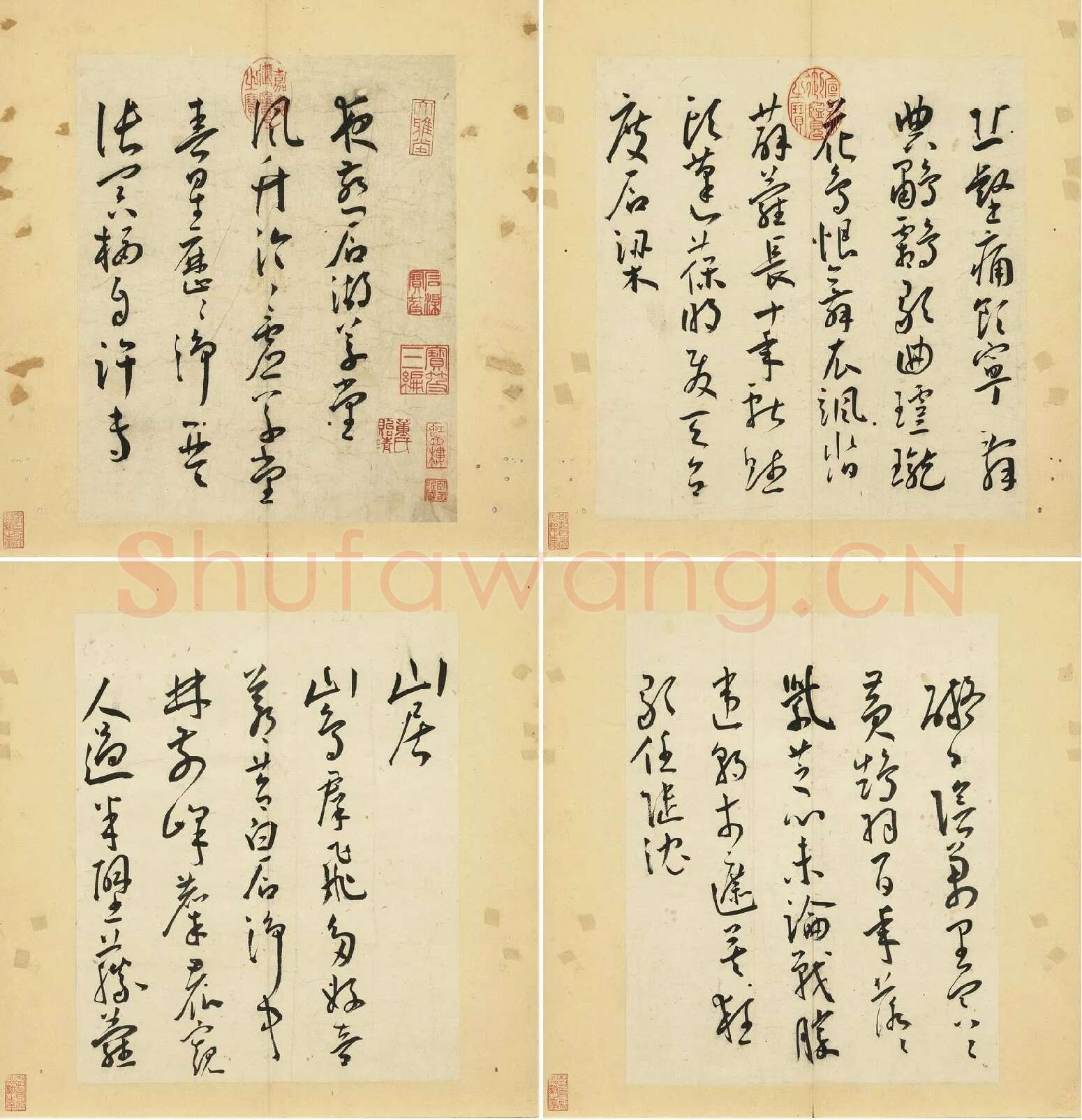 王宠草书《书杂诗册》_01