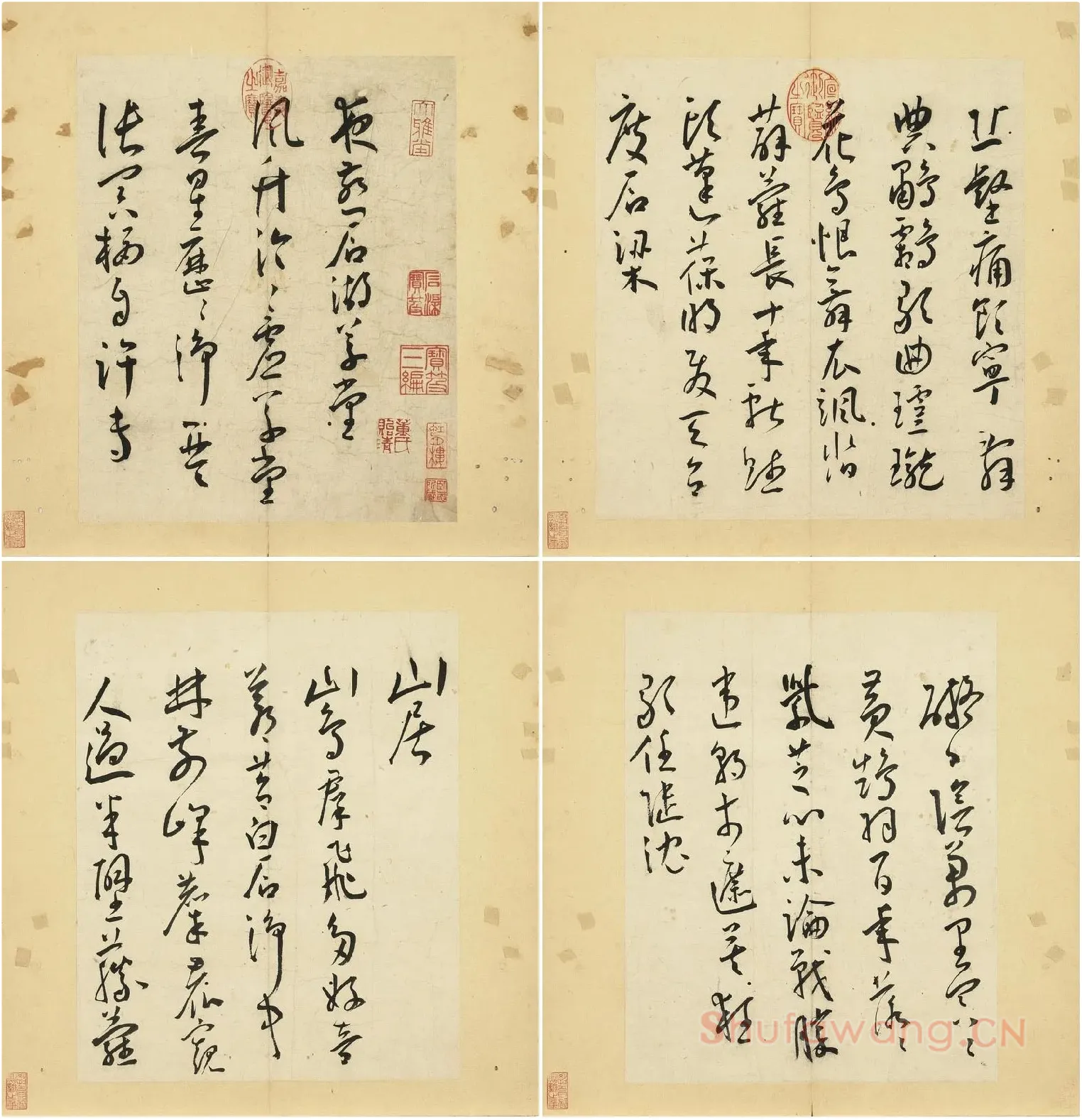 王宠草书《书杂诗册》_01