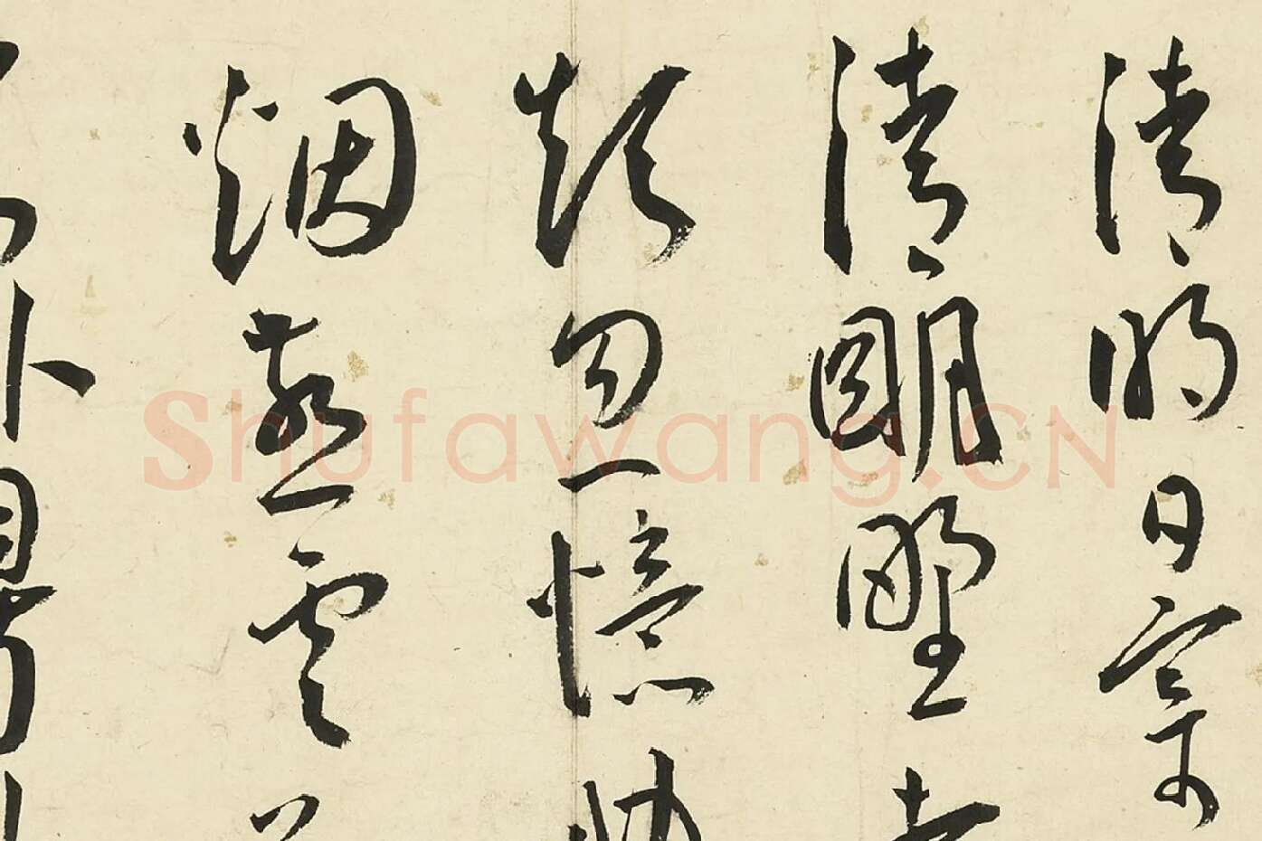 王宠草书《书杂诗册》局部 (5)