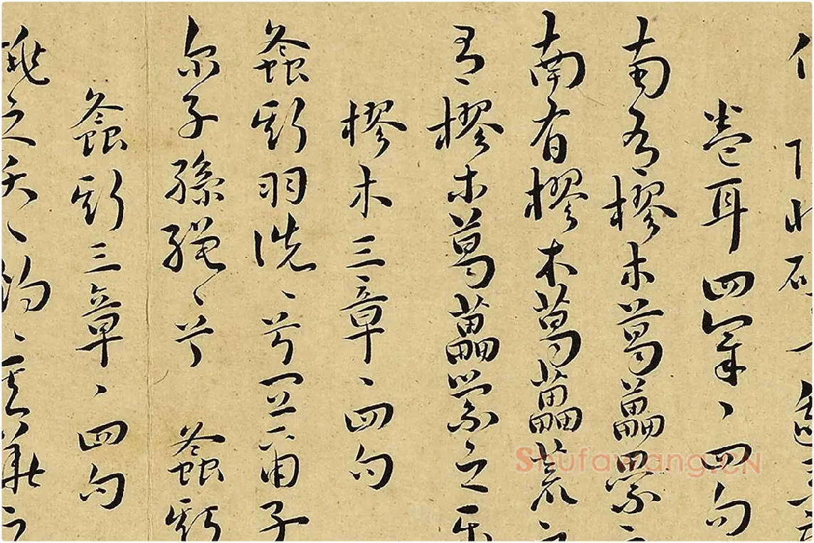 王宠真草书《书诗经二南古诗十九首》局部 (2)