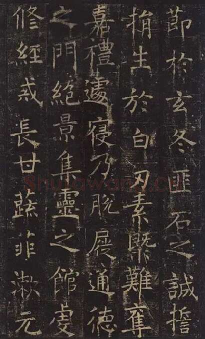 褚遂良楷书《孟法师碑》 (17)